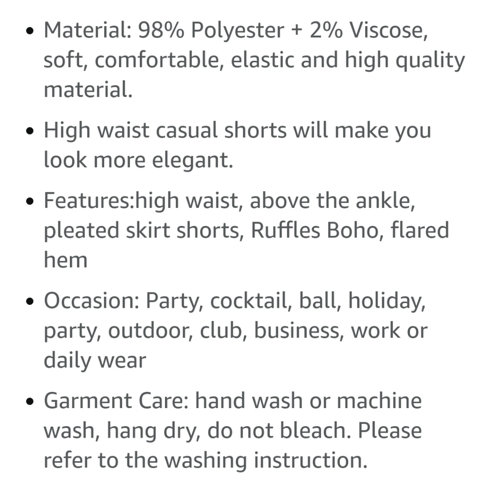 Women's High Waist Shorts Swing Ruffle Frill Mini - Picture 4 of 5